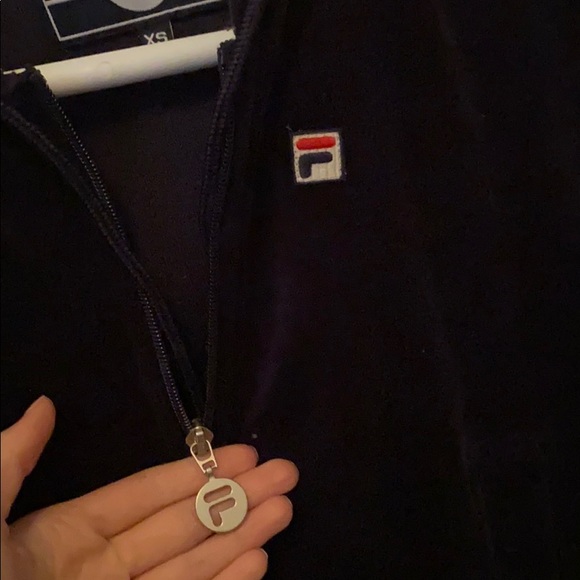 FILA suede zip up hoodie - Picture 4 of 5